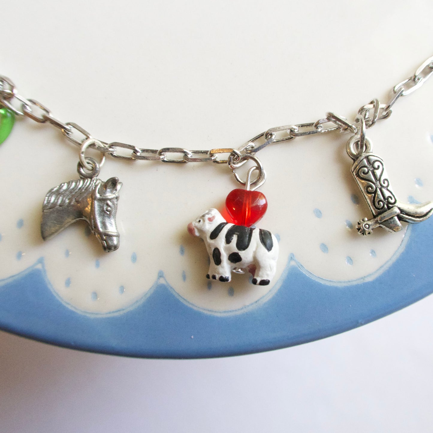 SILVER Custom Charm Necklace