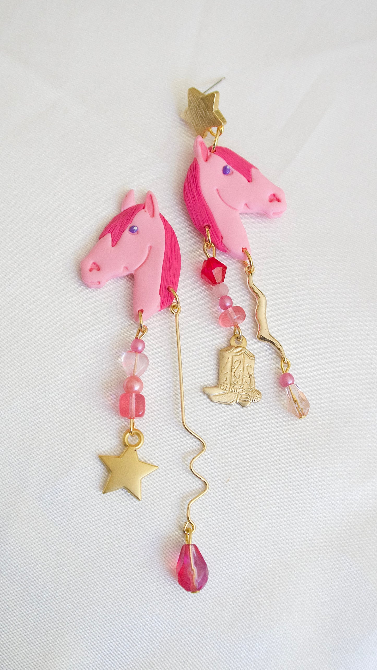 Pink Pony Earrings