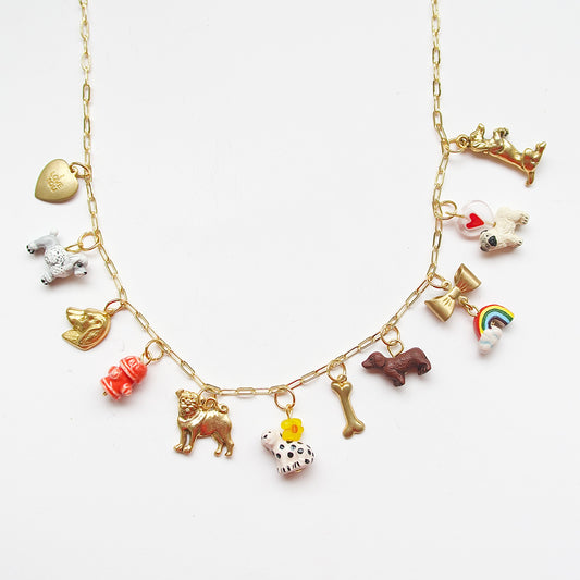 Gold Dog Necklace