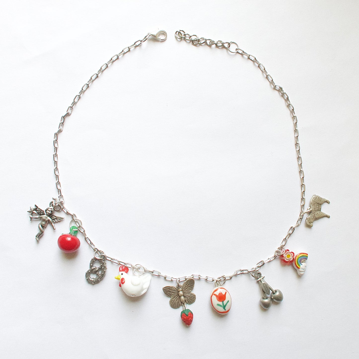 SILVER Custom Charm Necklace
