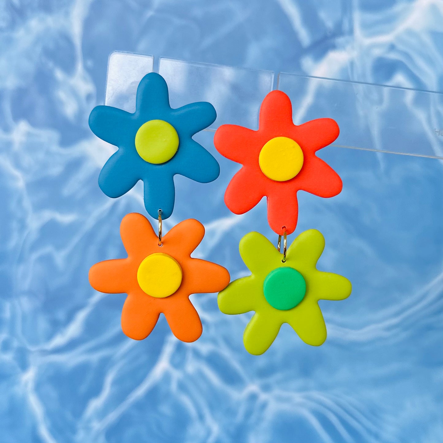 Double Flower Earrings