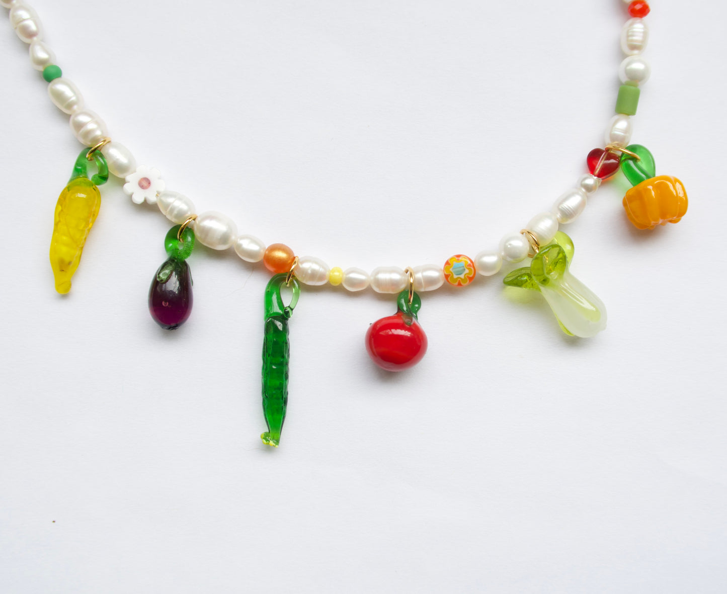 Glass Veggie Necklace