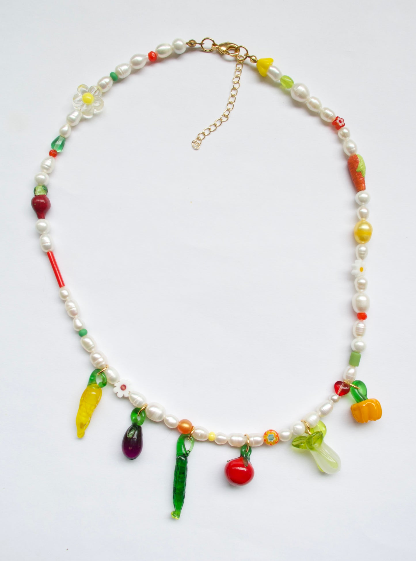 Glass Veggie Necklace