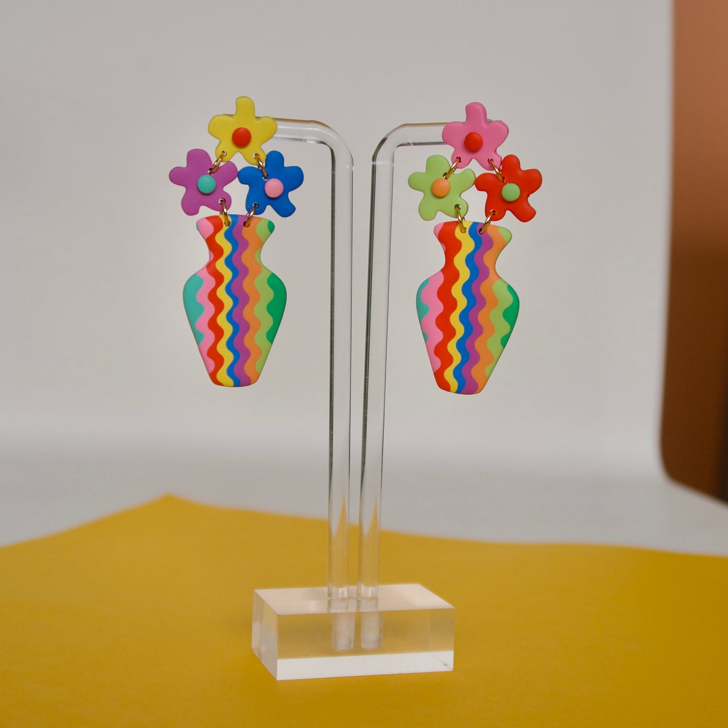Flower Vase Earrings