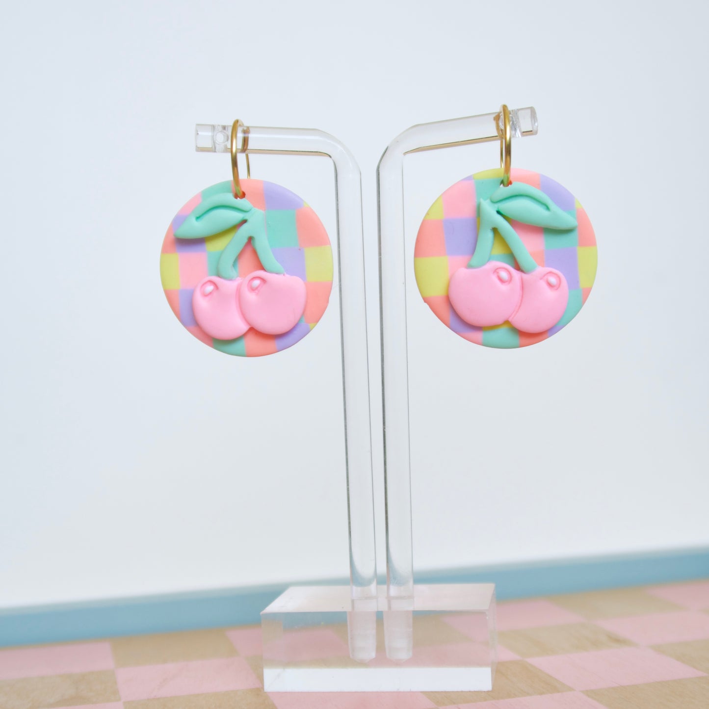 Pastel Cherry Hoops