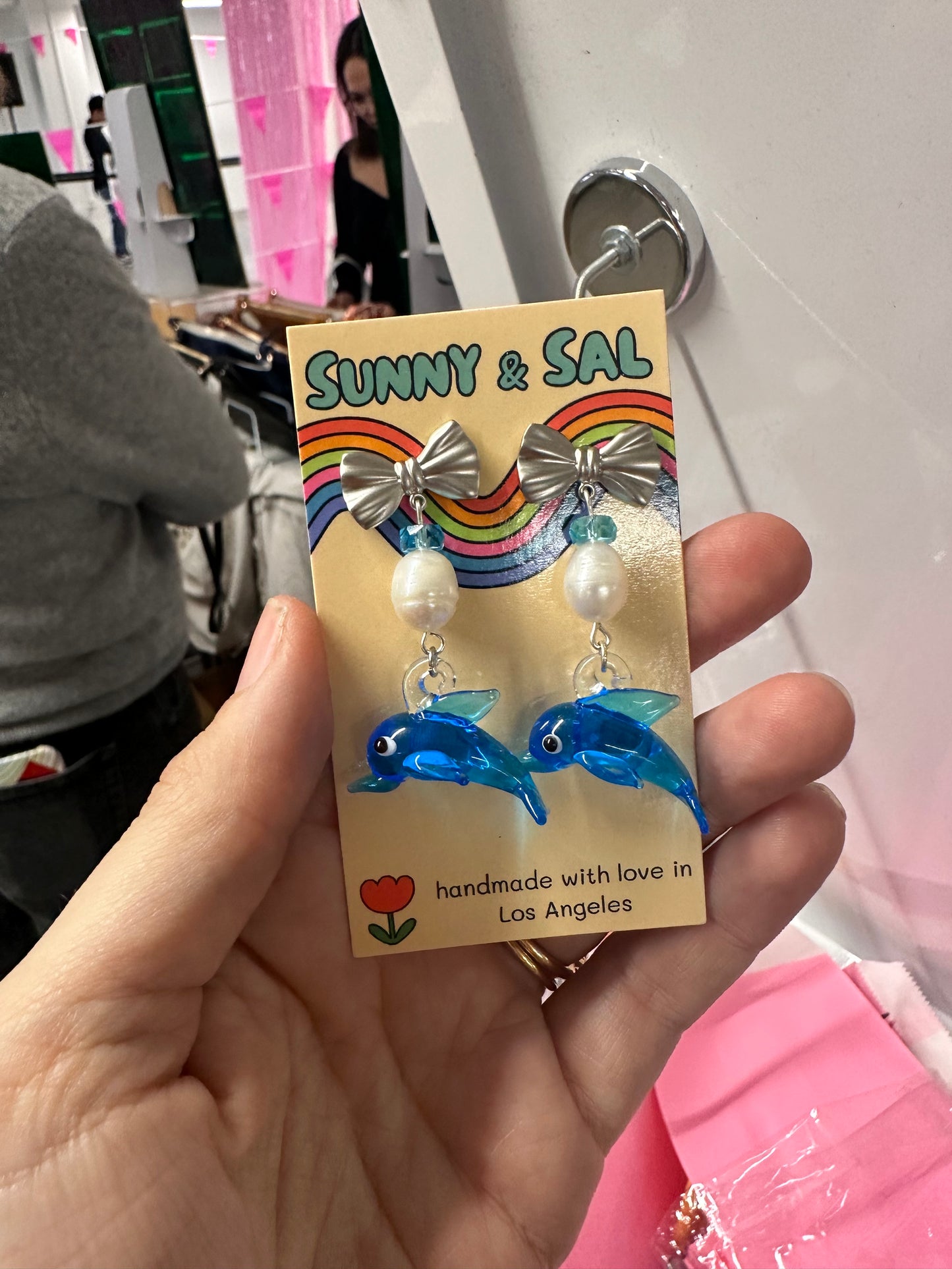 Dolphin Bow Earrings