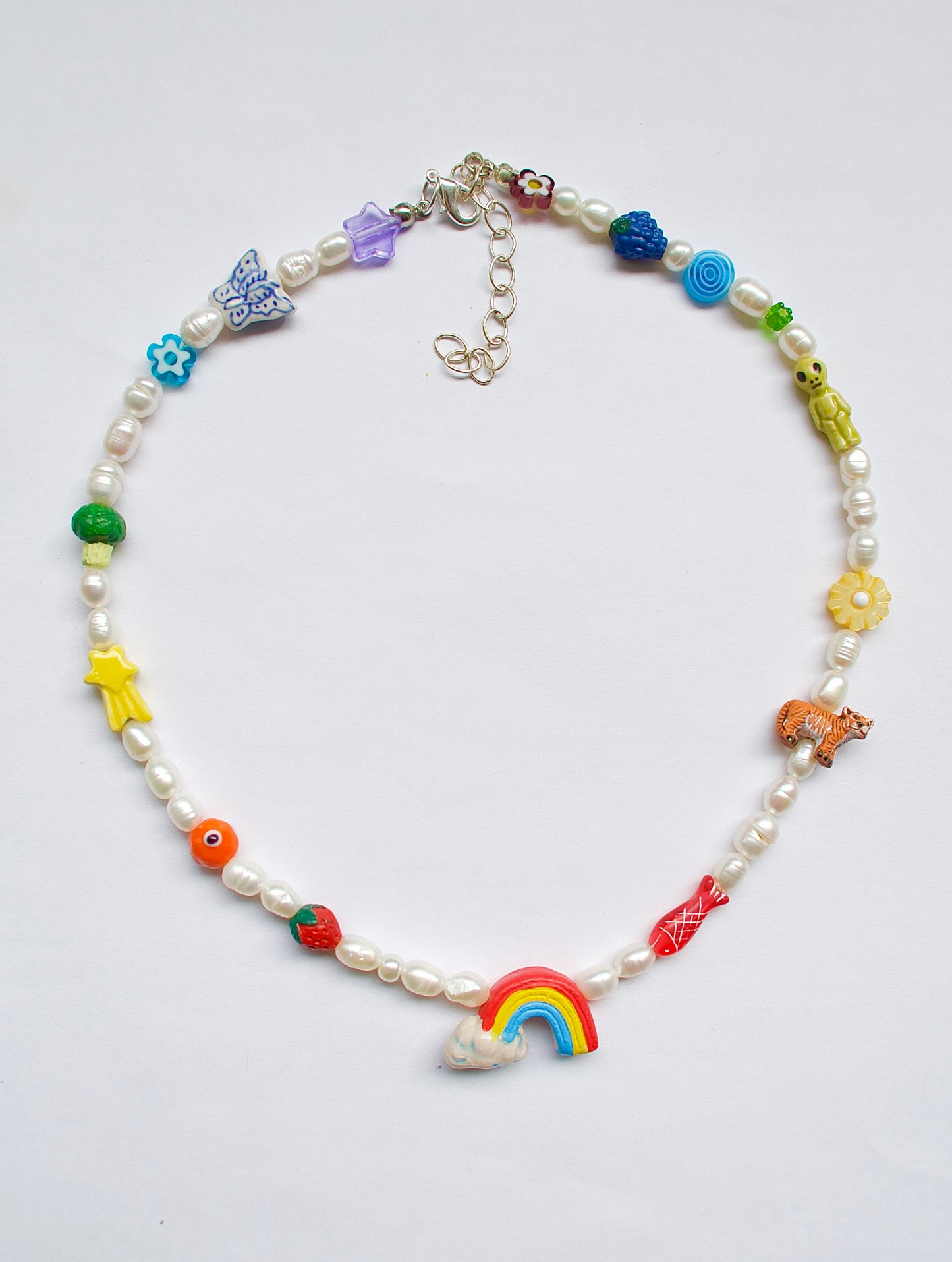 Rainbow Pearl Necklace