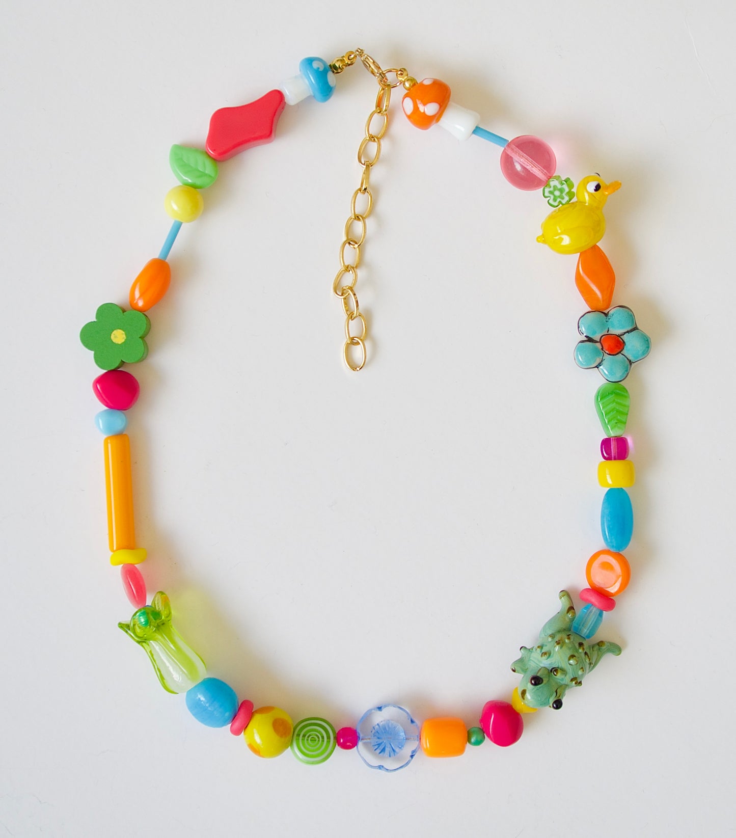 Colorful Frog Necklace