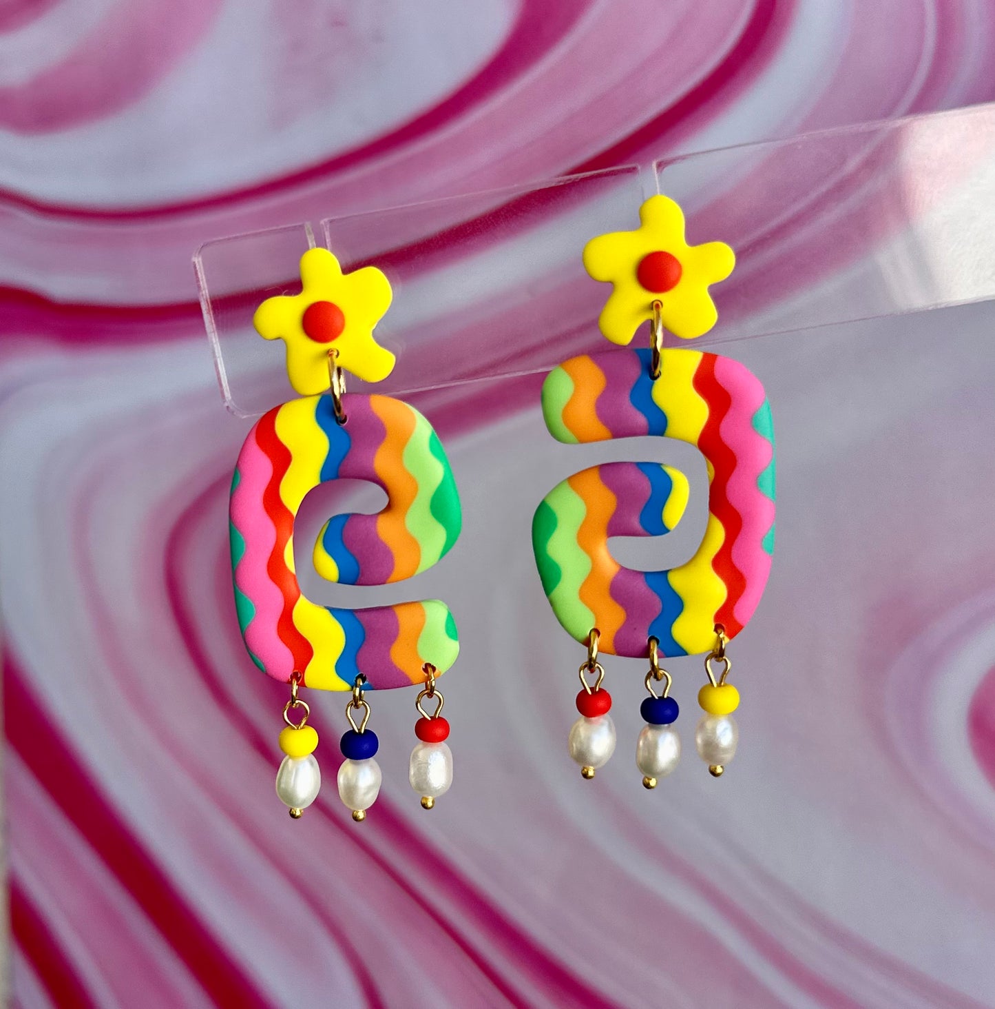 Flower Swirl Earrings